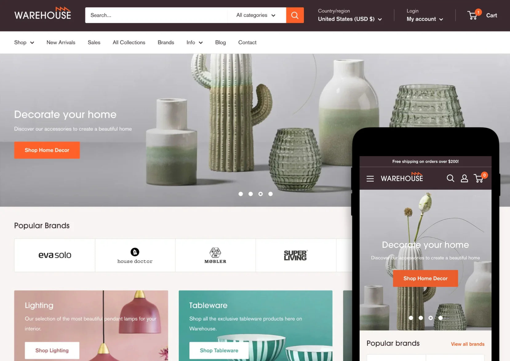 180+ Premium Shopify Themes